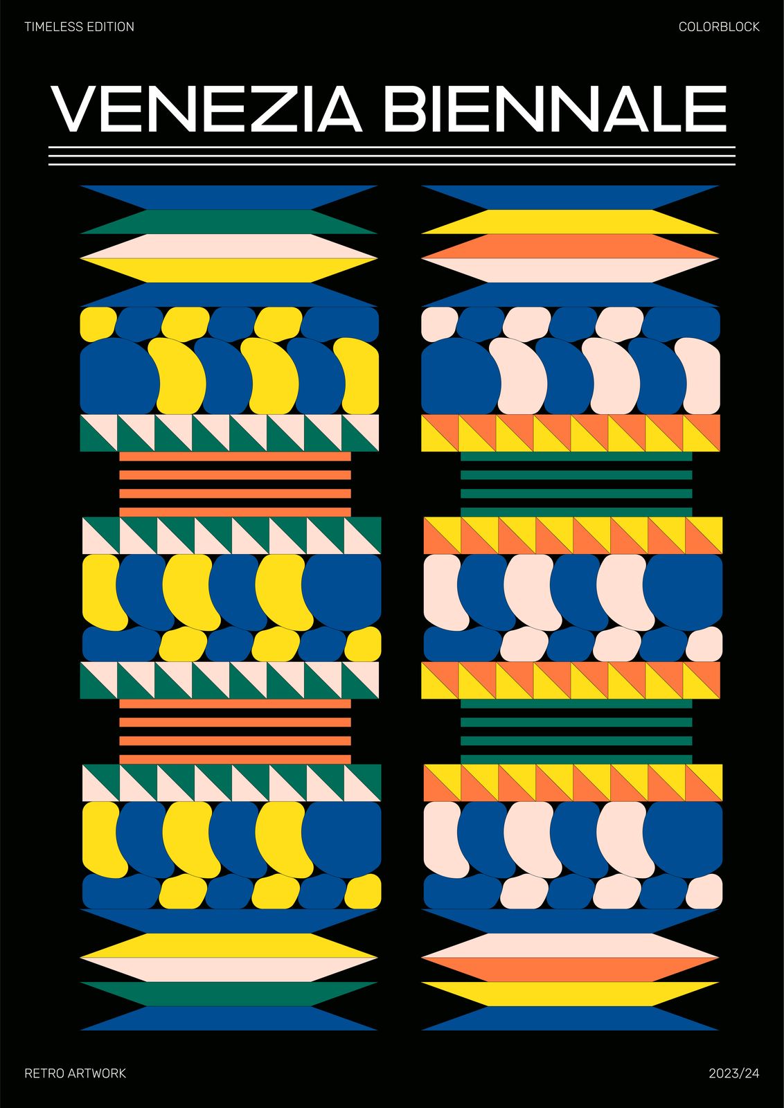 Plakat - Venezia Biennale Retro Artwork