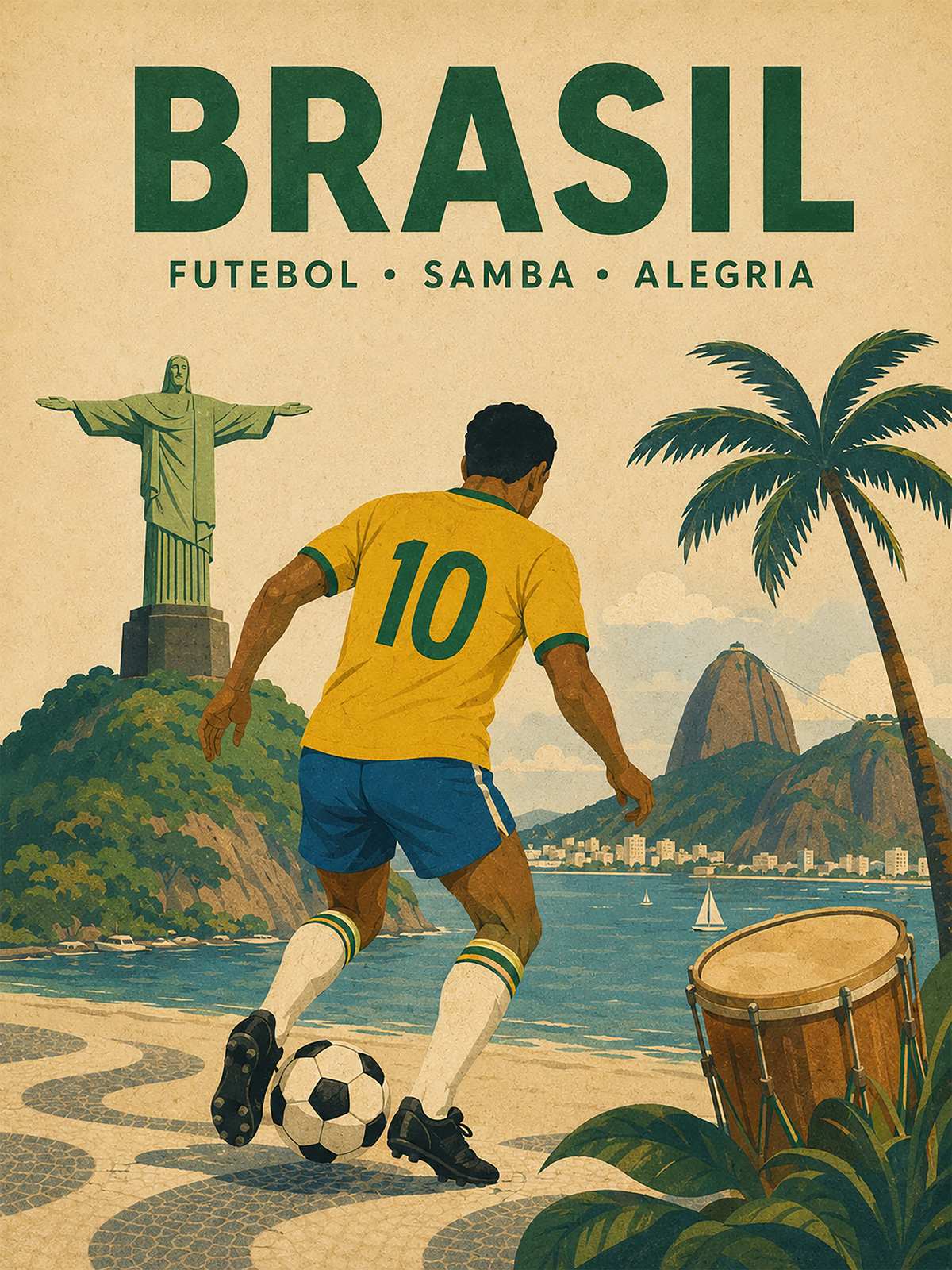 Plakat - Fotballscene Brasil