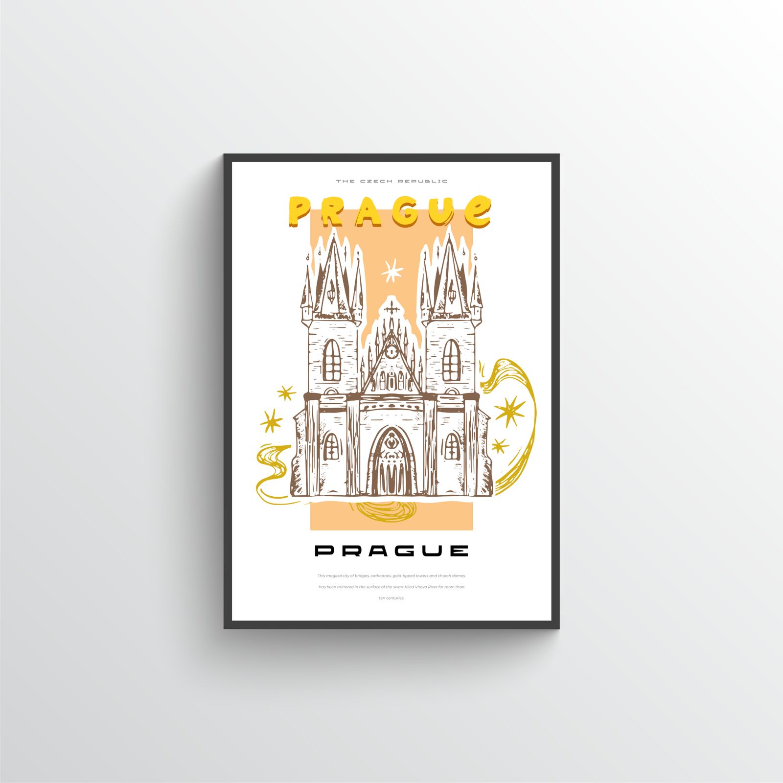 Praha Katedral Plakat