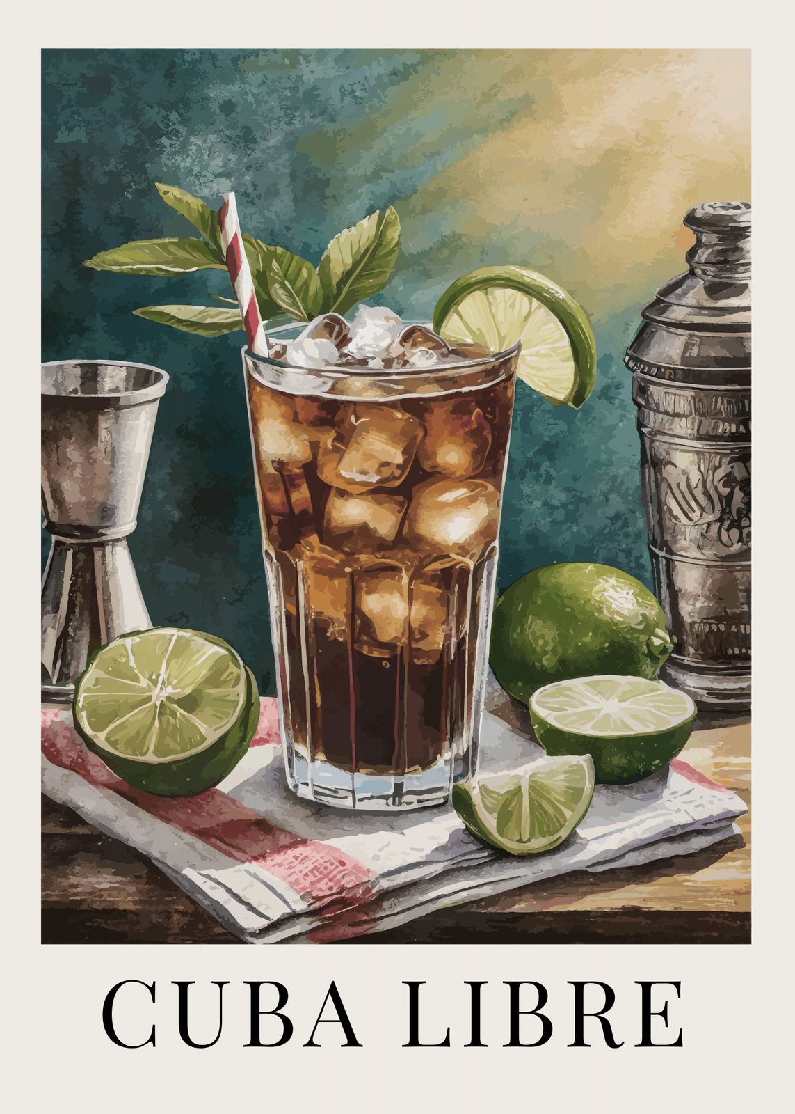 Plakat - Cuba Libre Cocktail