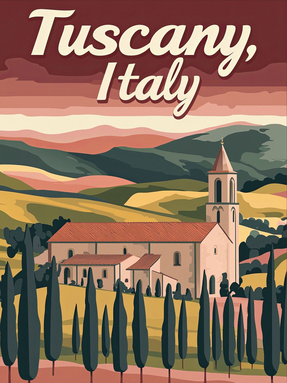 Plakat - Toscana Italia