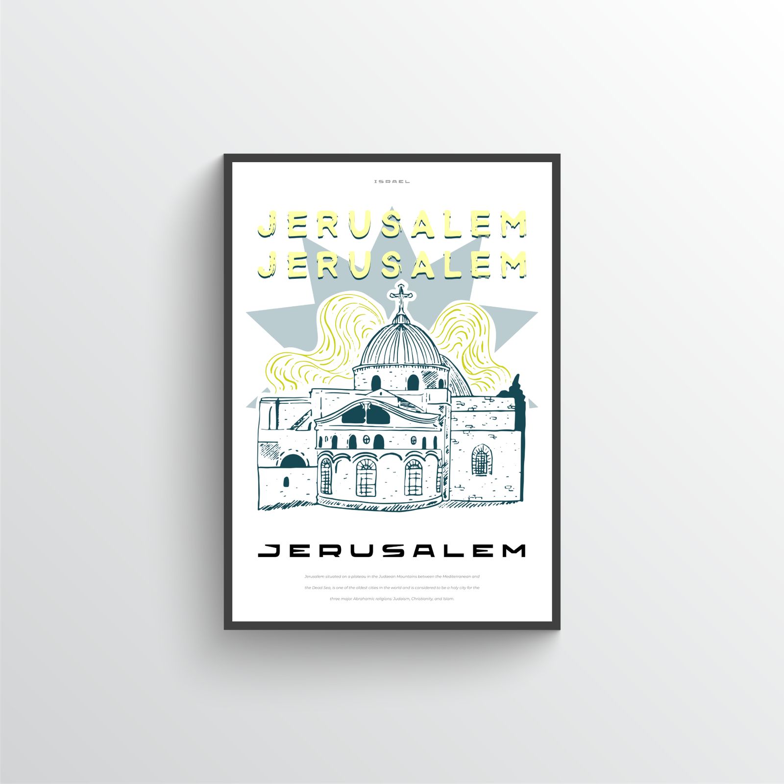 Jerusalem Veggplakat