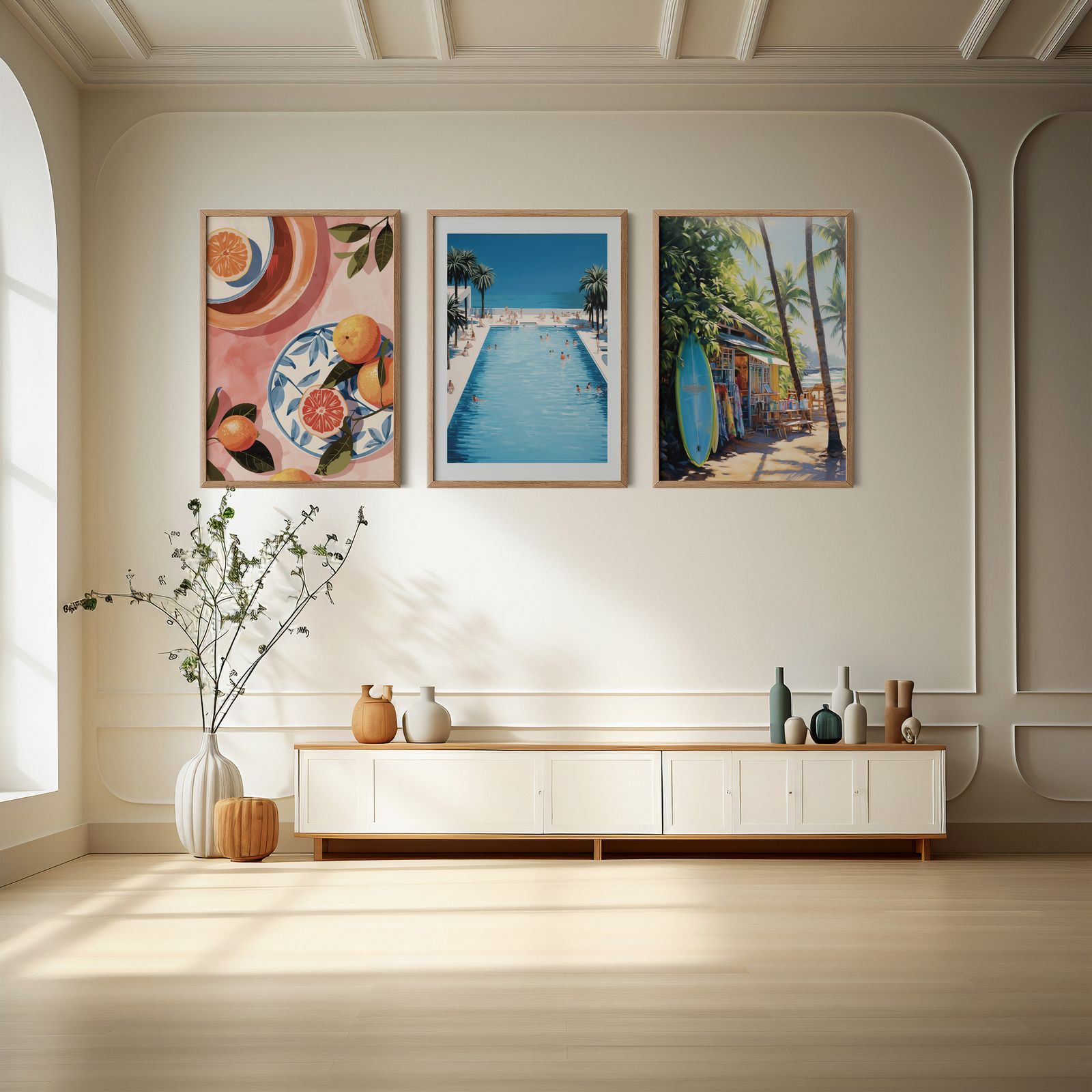 Plakat - Sommervibber Sett med 3