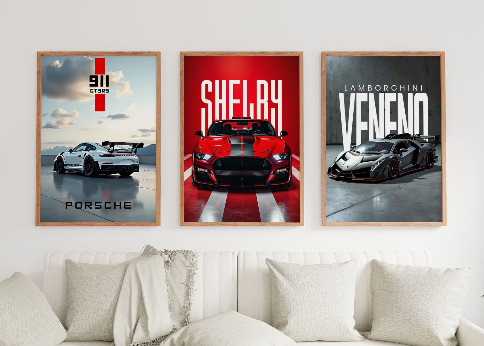 Plakat - Bilkolleksjon / Sett med 3