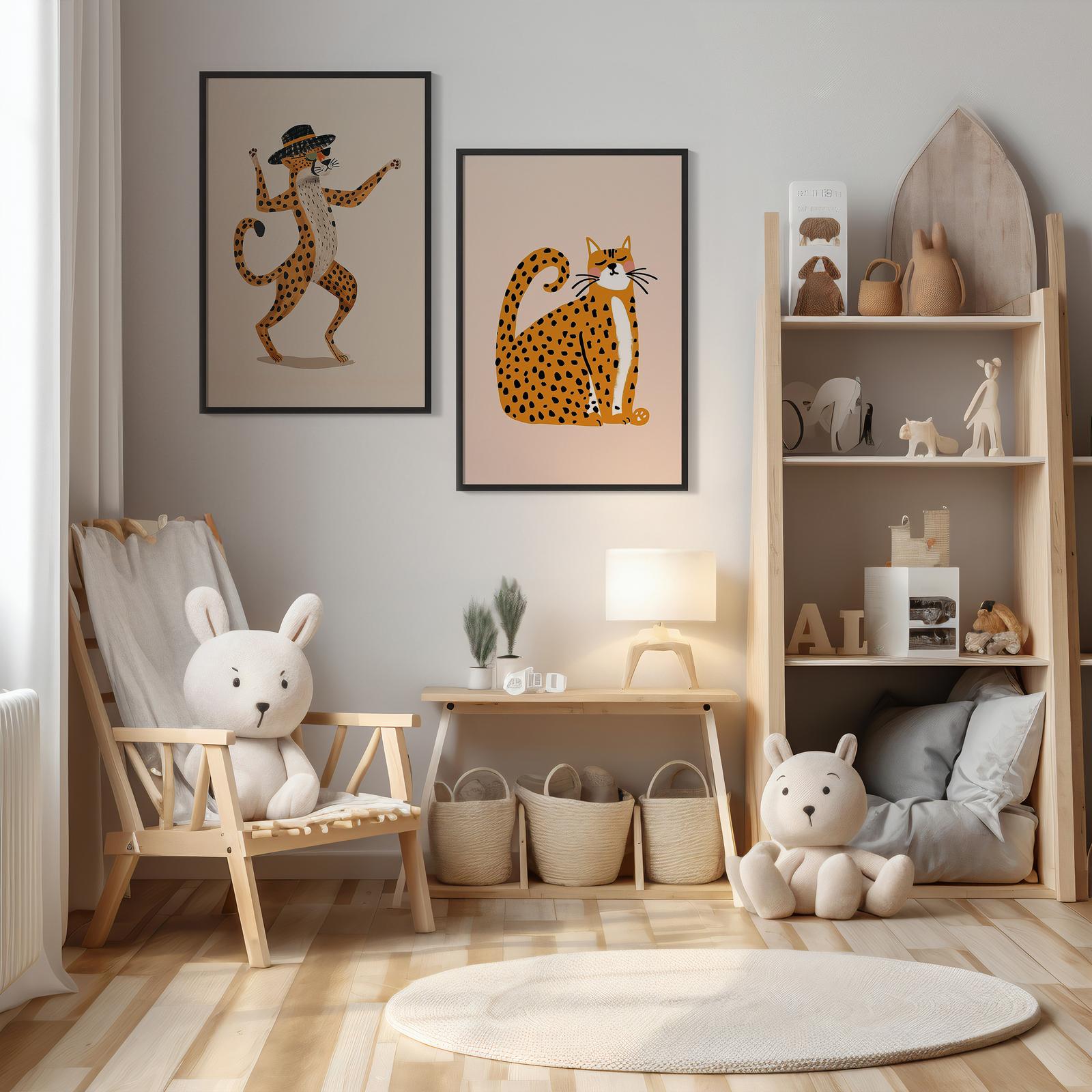 Plakat - Lekne Katter / Sett med 2