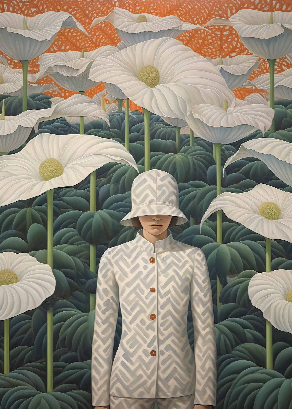 Plakat - Blomsterperson