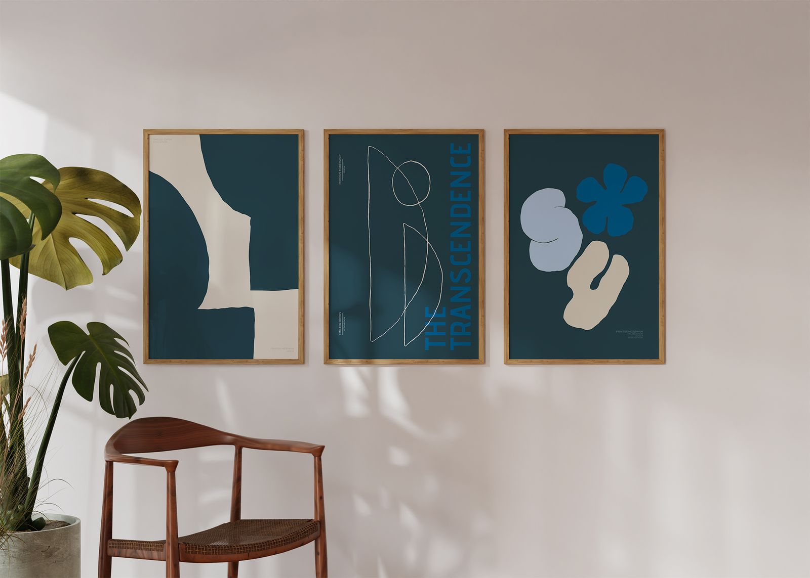 Plakat - Primitiv modernisme / Sett av 3