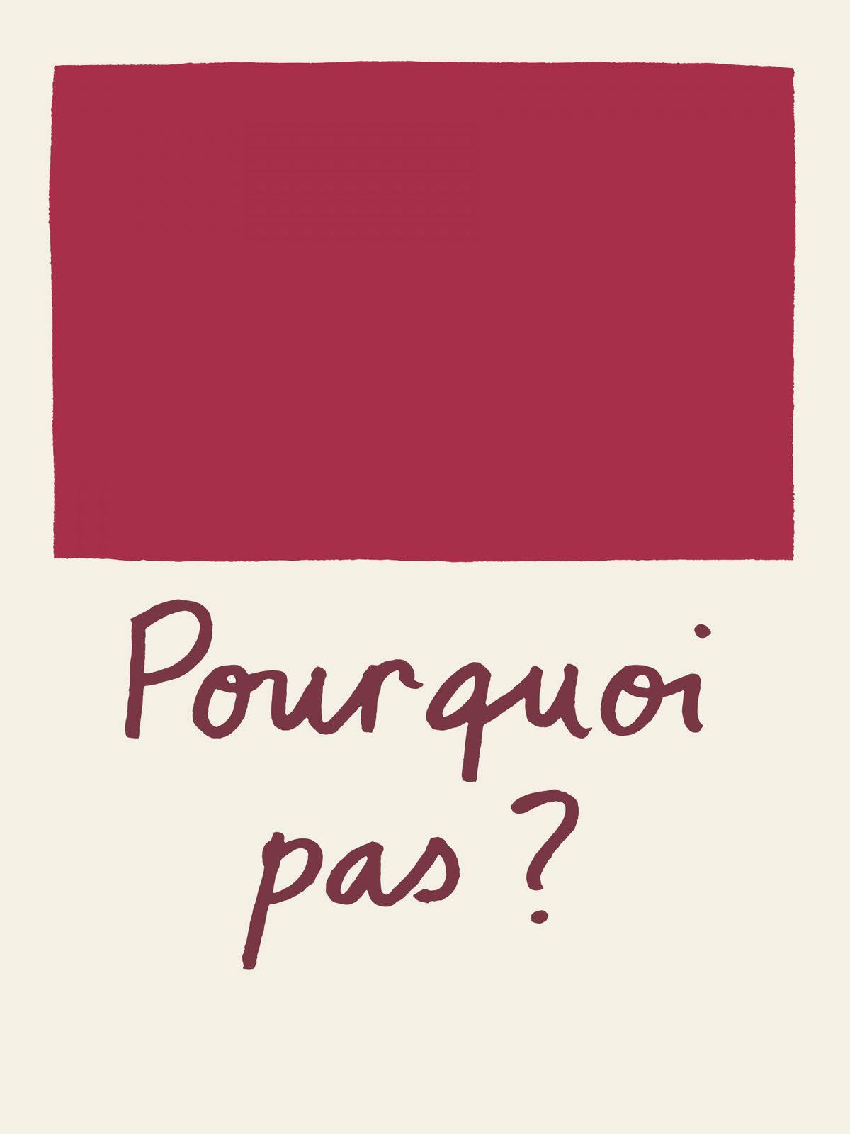 Plakat - Pourquoi Pas?