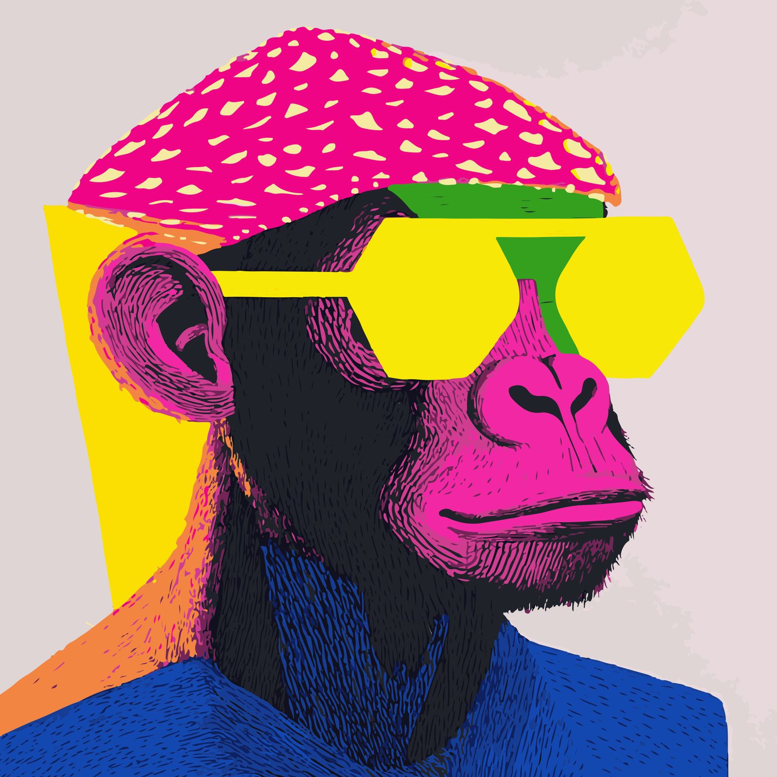 Plakat - Pop Art Ape
