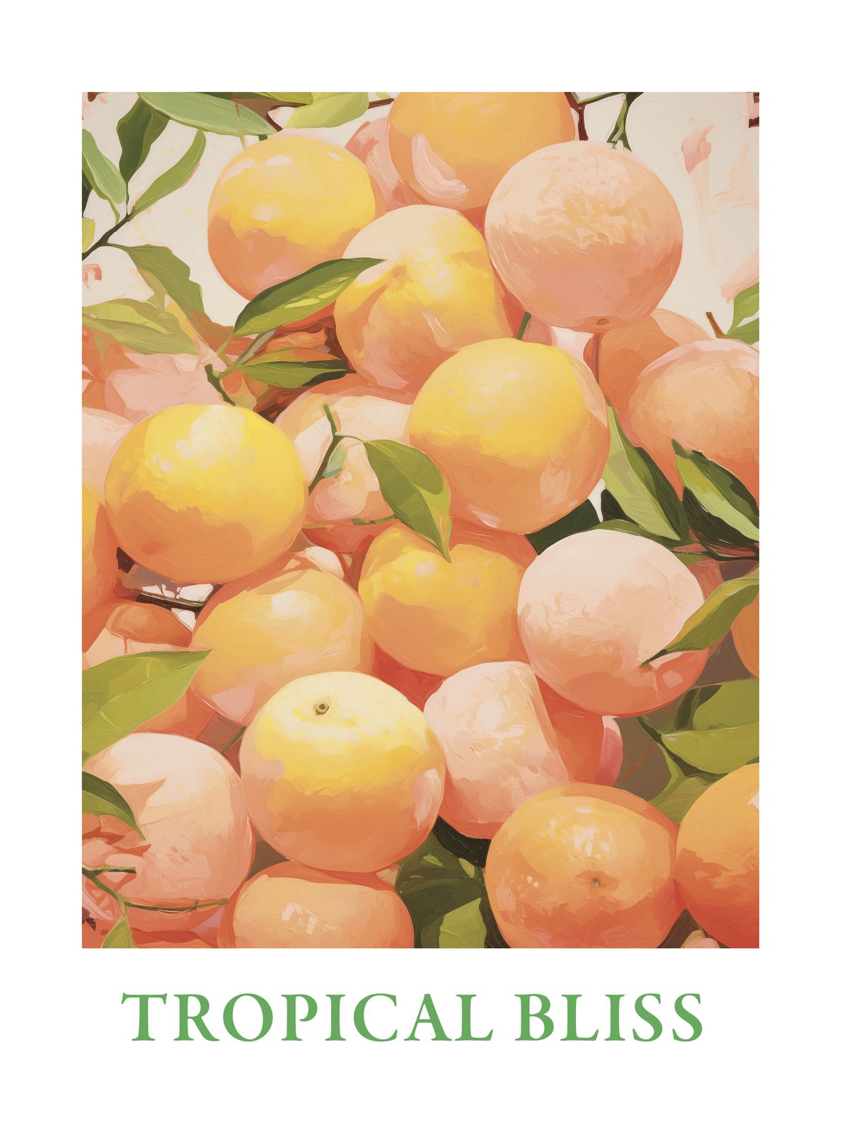 Plakat - Tropical Bliss Appelsiner