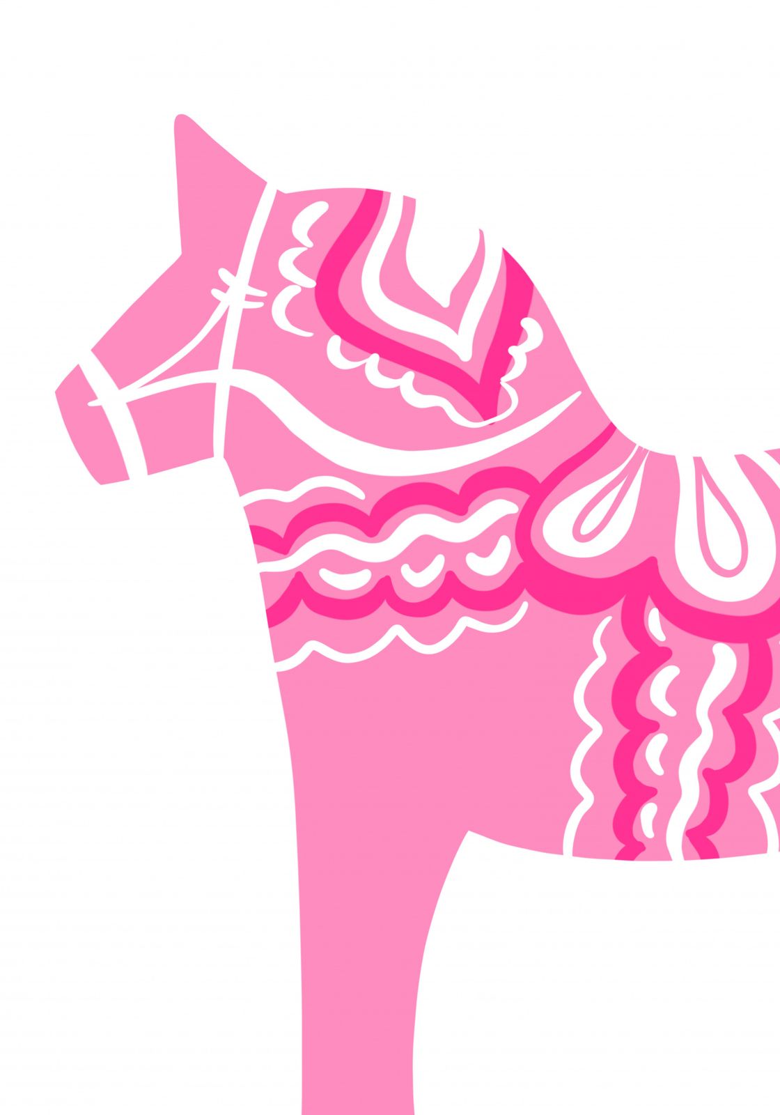 Plakat - Rosa Hestdesign