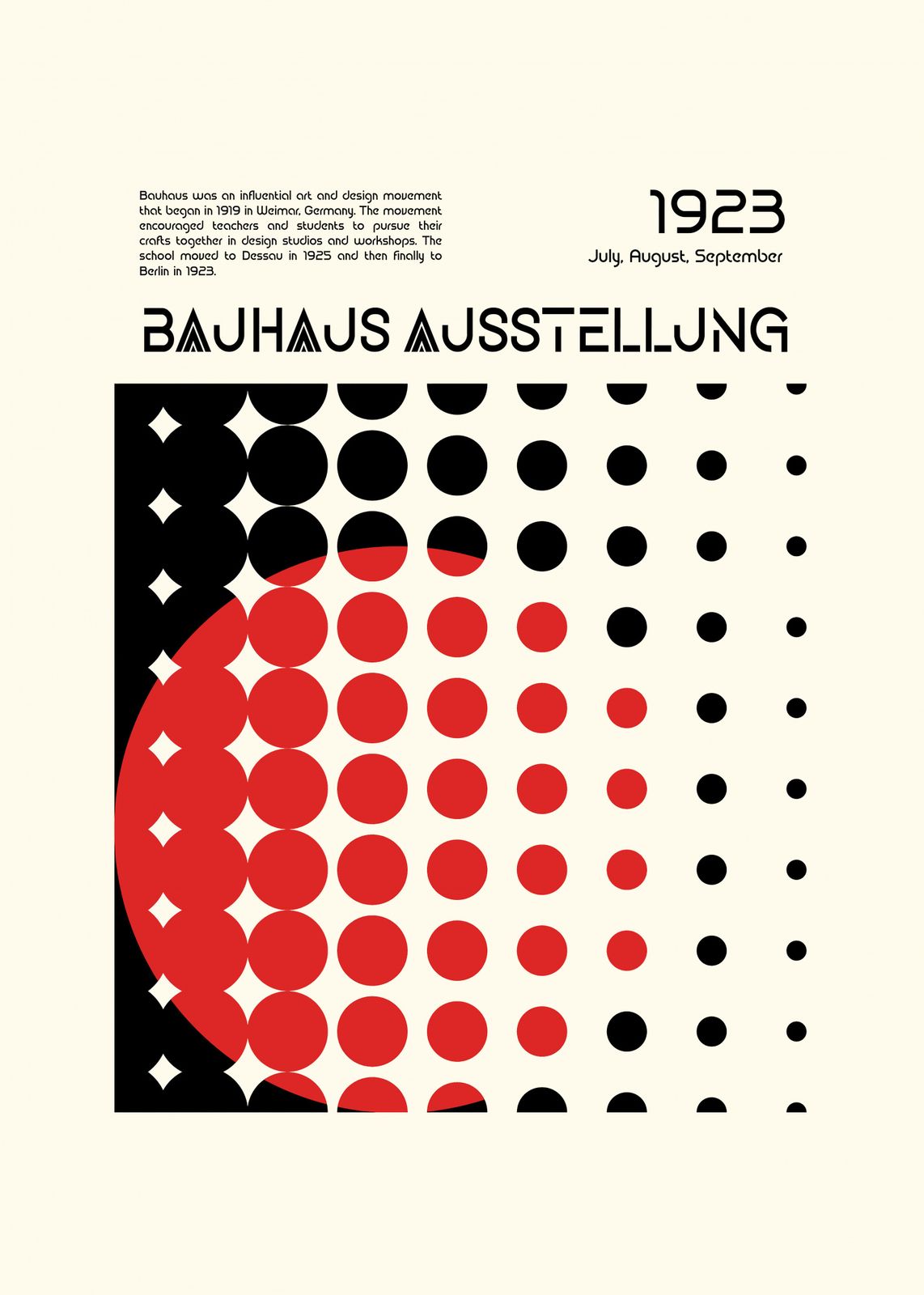 Plakat - Bauhaus Ausstellung 1923