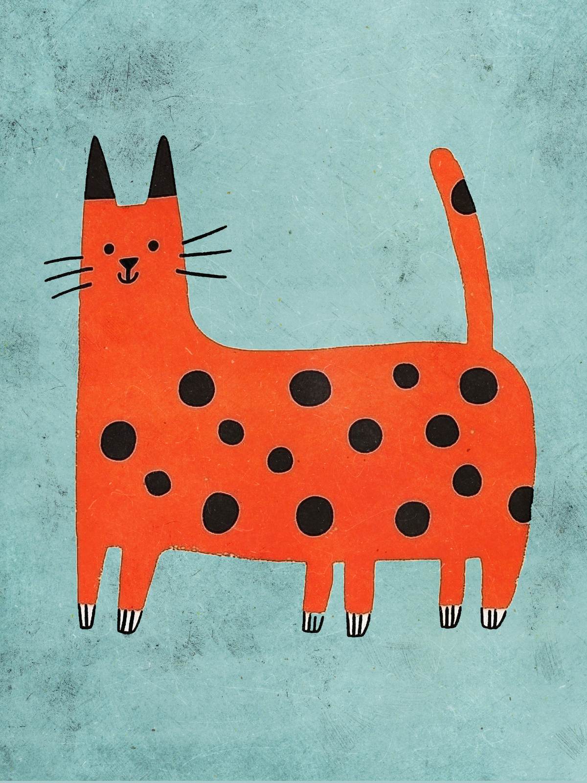 Plakat - Flekkete Katt