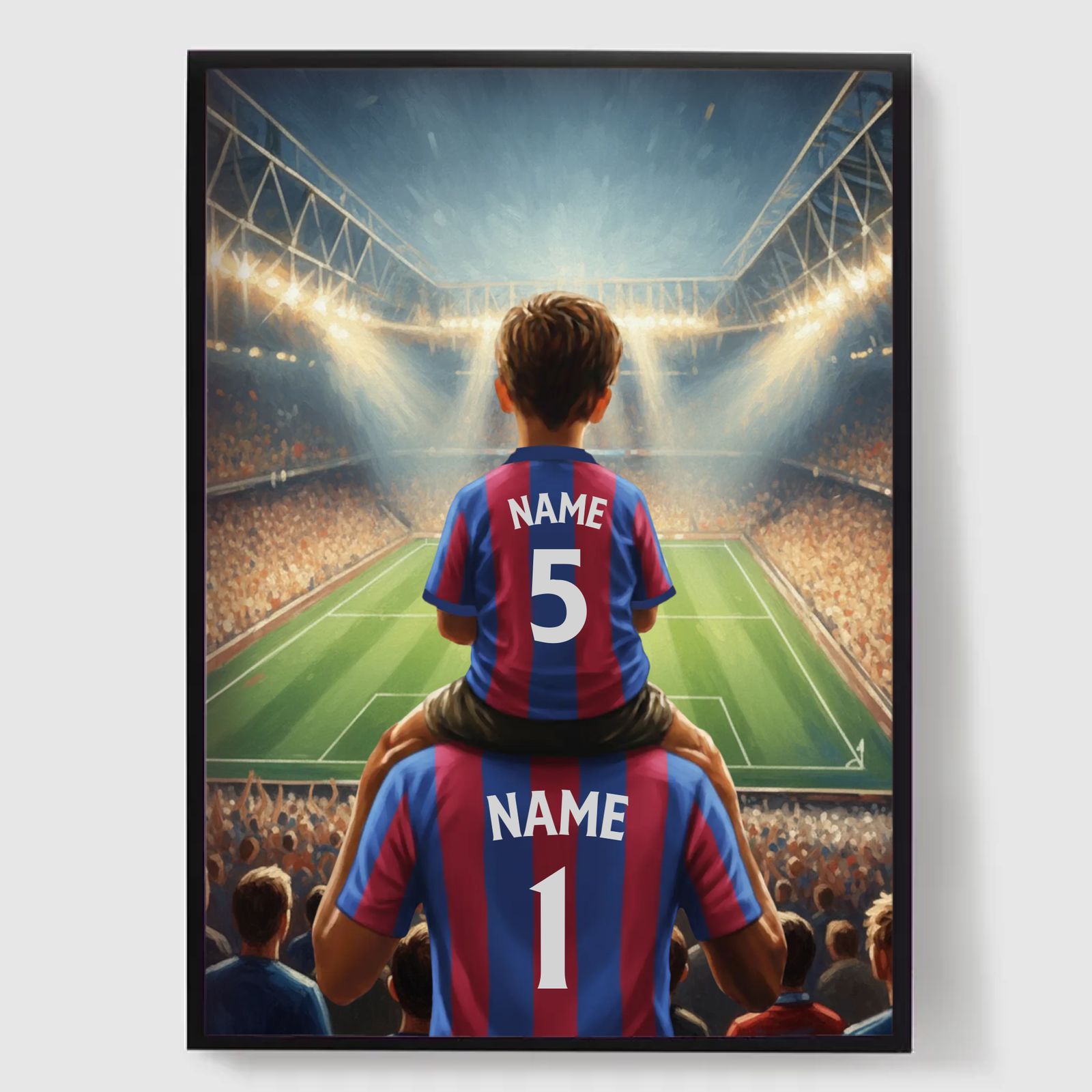 Plakat - Fotballstadionfamilie