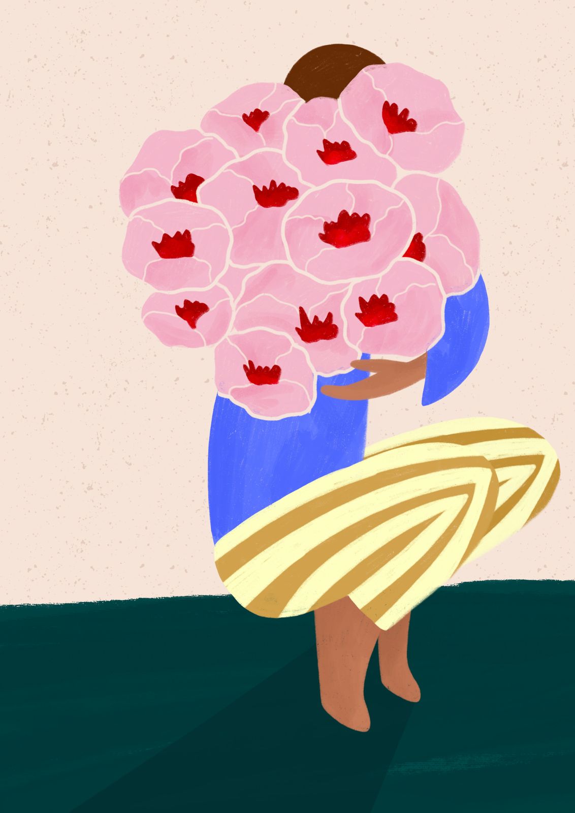Plakat - Blomstret Omfavnelse