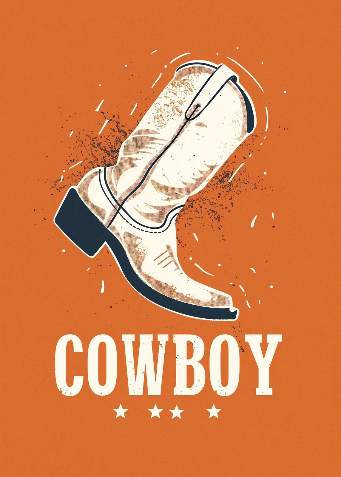Plakat - Cowboy Boot