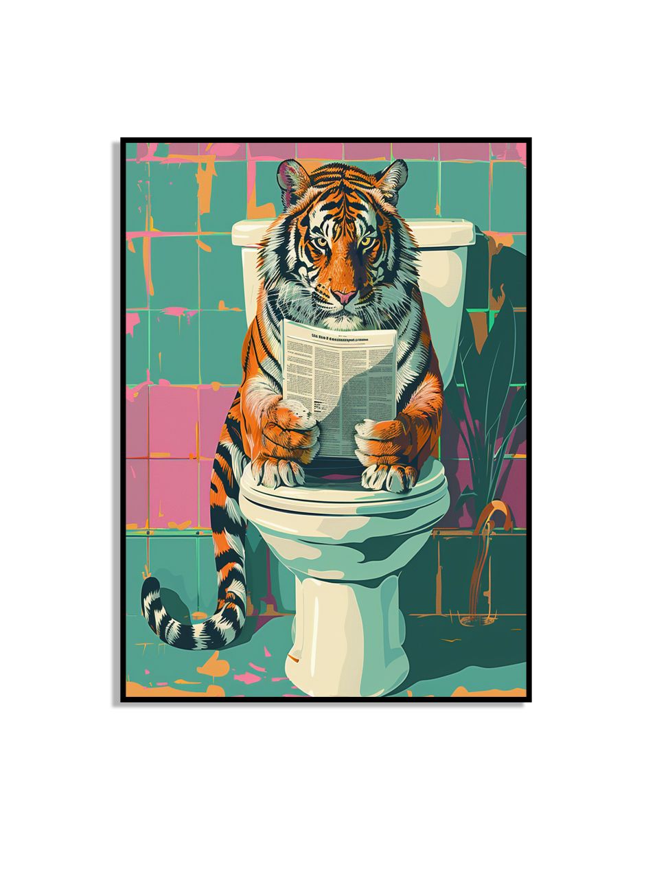 Tiger Leser Avis Plakat