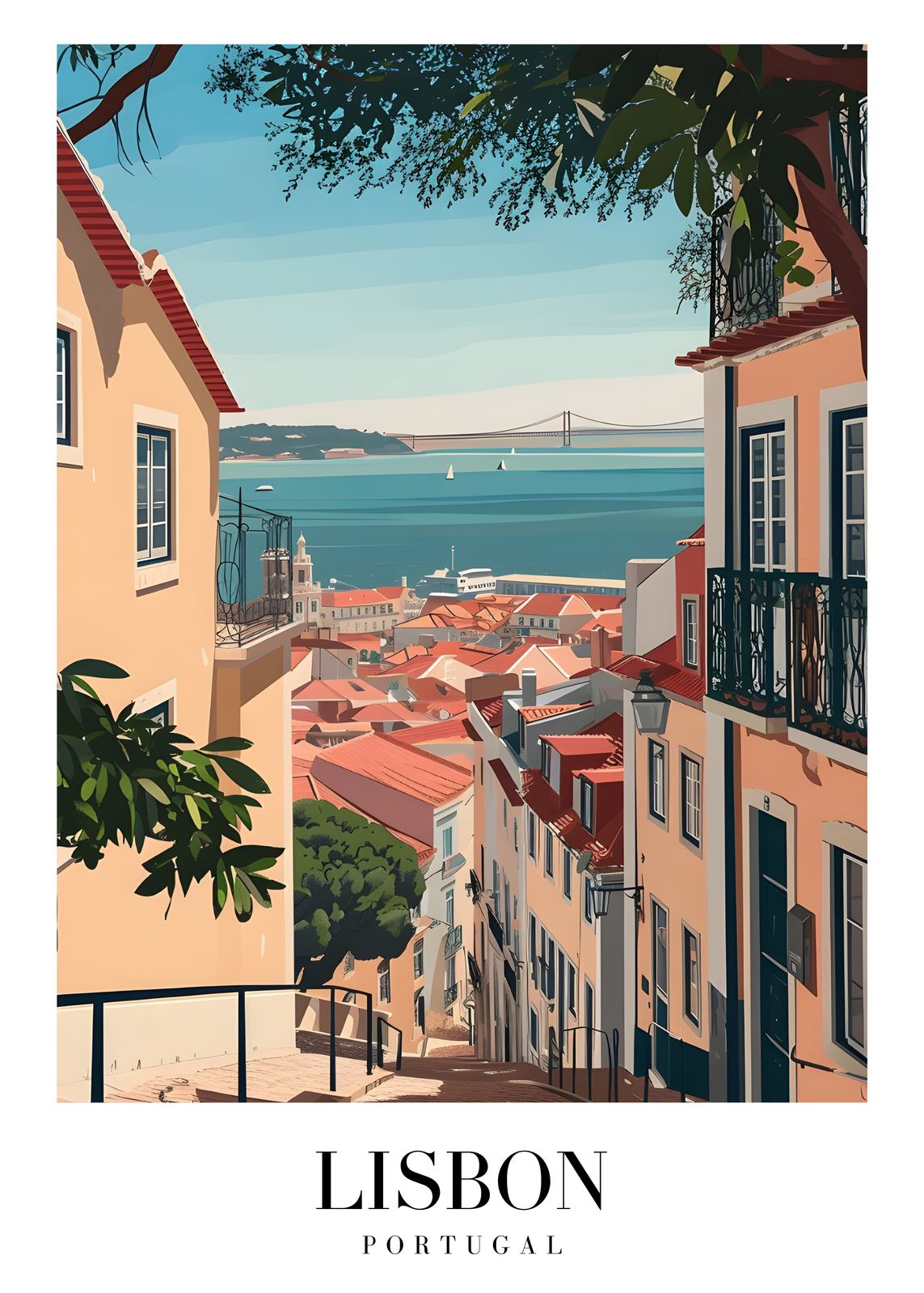 Plakat - Lisboa bybilde