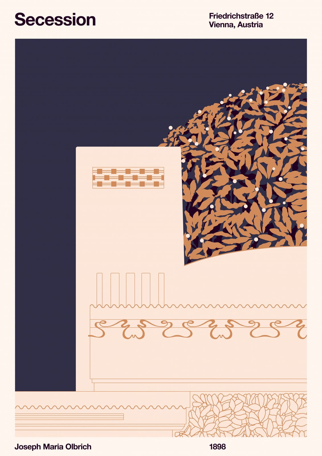Plakat - Secession av Olbrich
