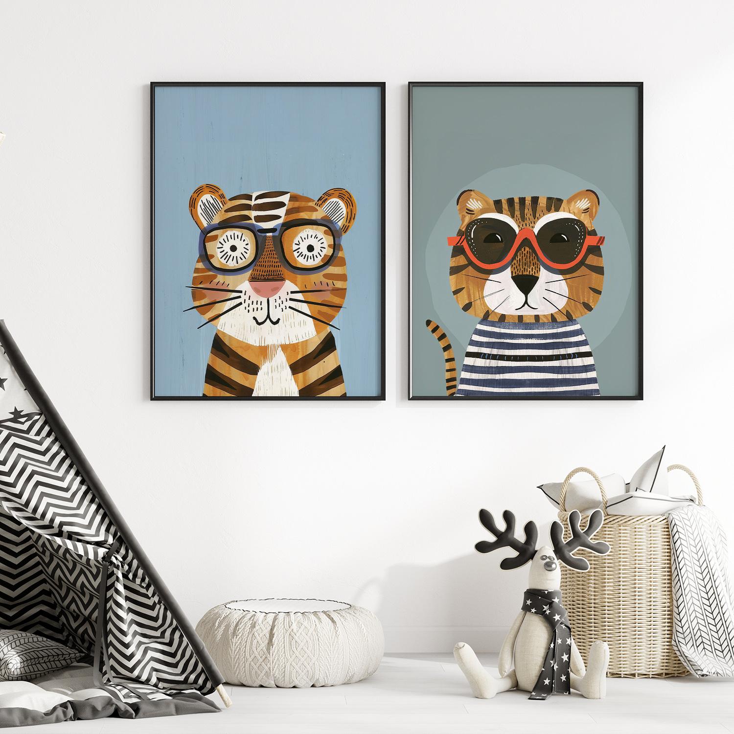 Plakat - Cool Tiger Duo / Sett med 2