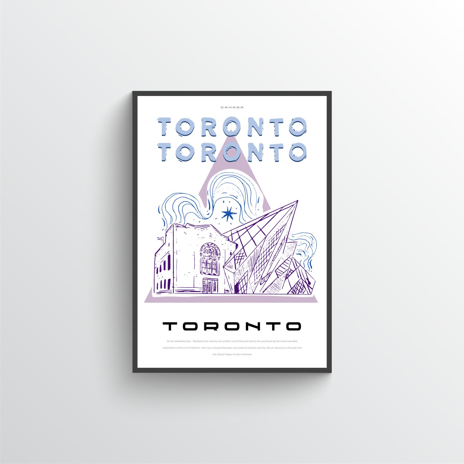 Toronto by kunstverk plakat