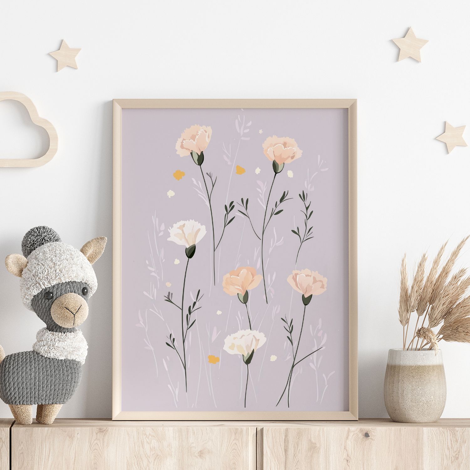 Plakat - Myk Blomsterillustrasjon