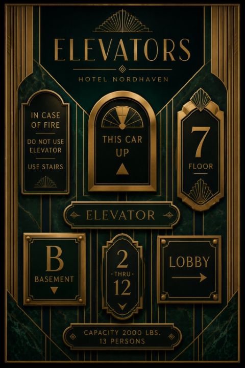 Plakat - Hotel Nordhaven Heis