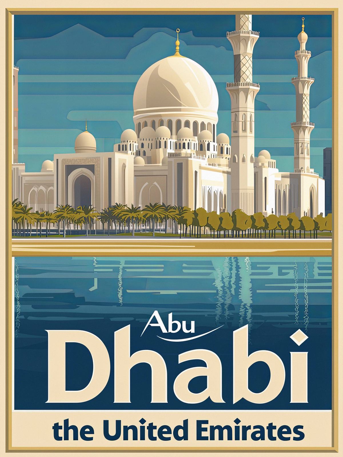 Plakat - Abu Dhabi De forente arabiske emirater