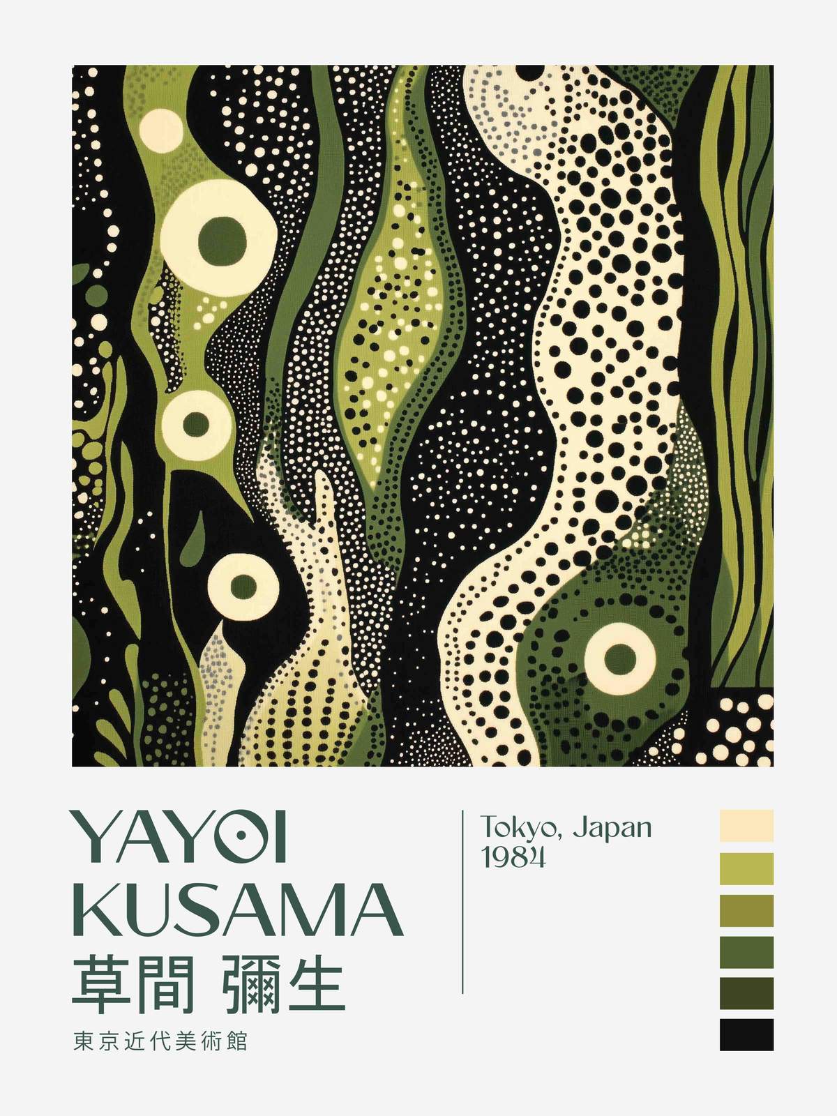 Plakat - Yayoi Kusama Kunstverk