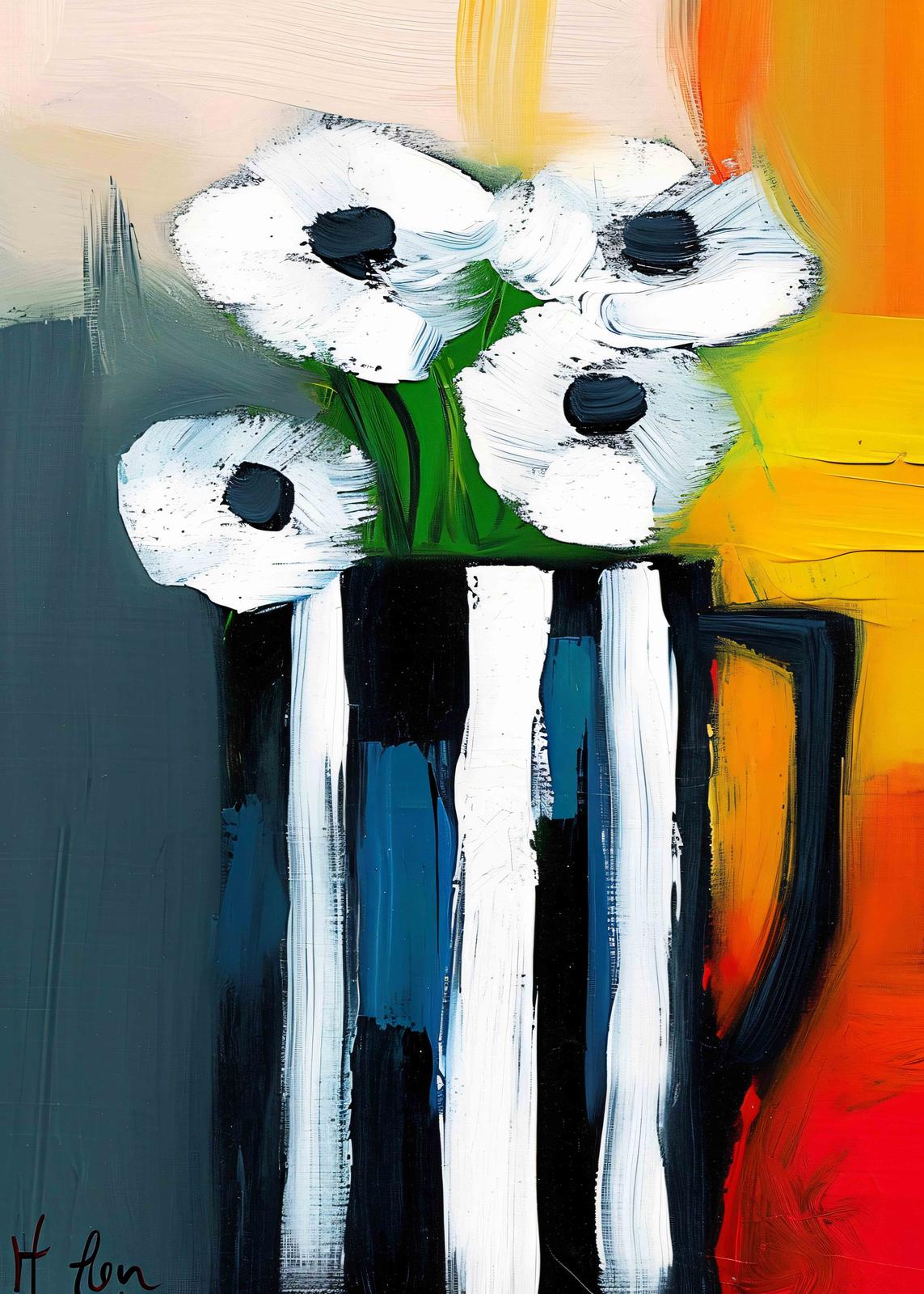 Plakat - Blomsterkrukke