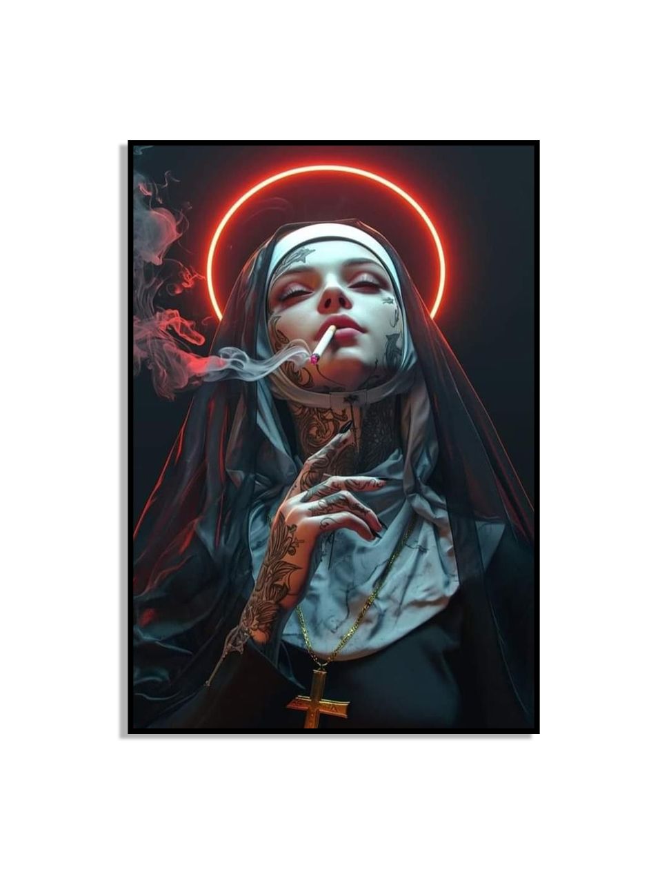 Røyking Nonne Kunst Plakat