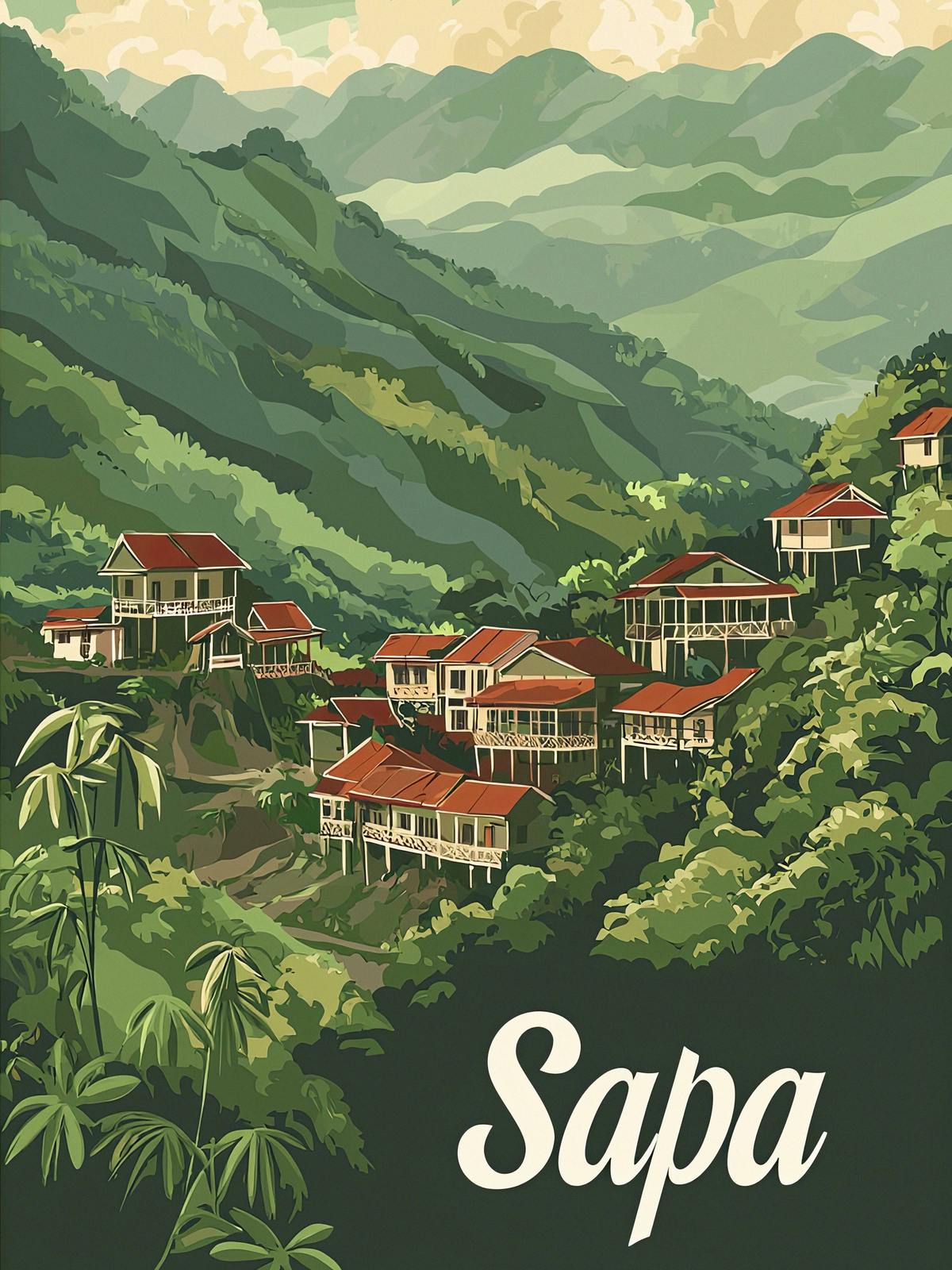 Plakat - Sapa Landskap