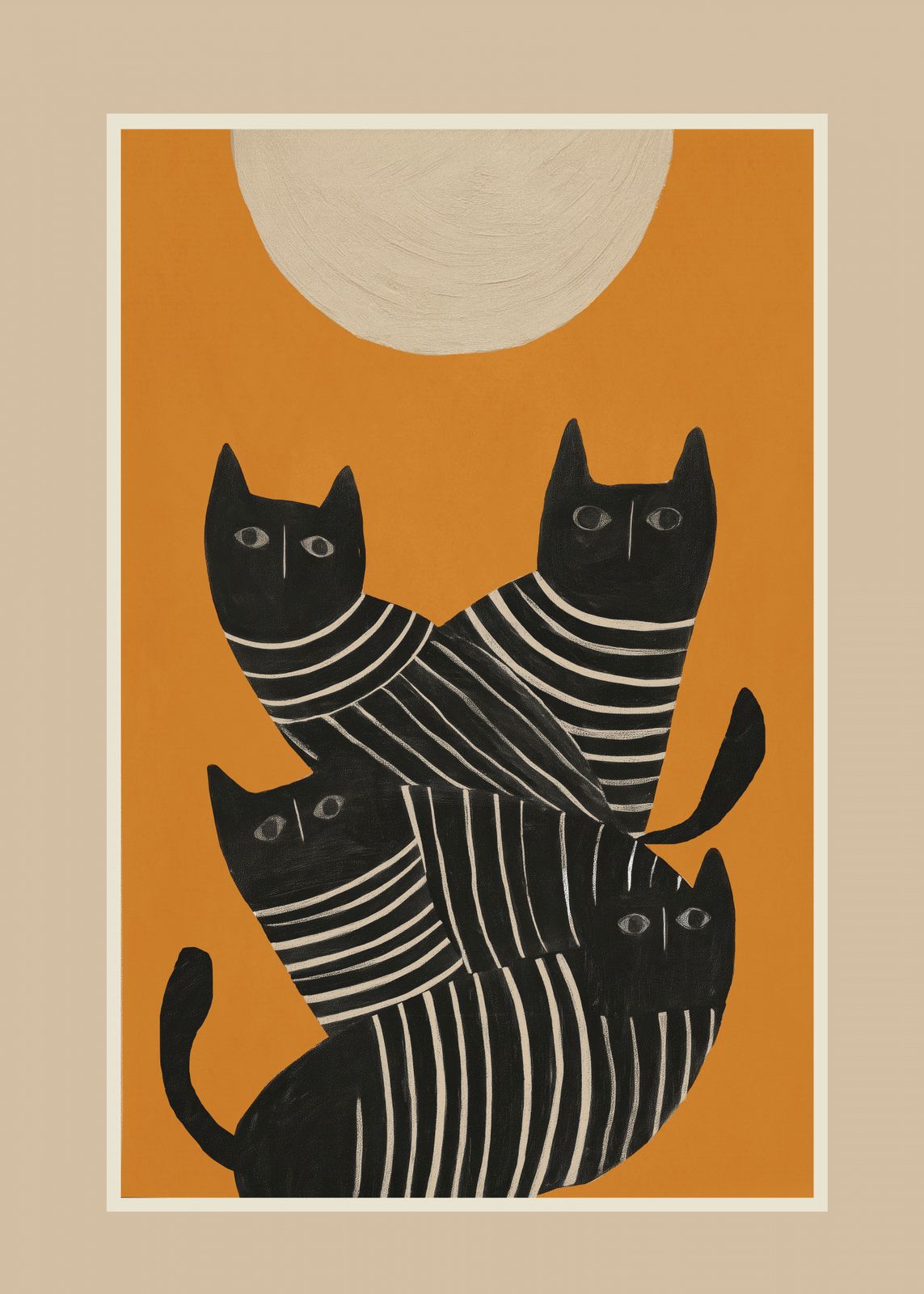 Plakat - Sorte Katter Design