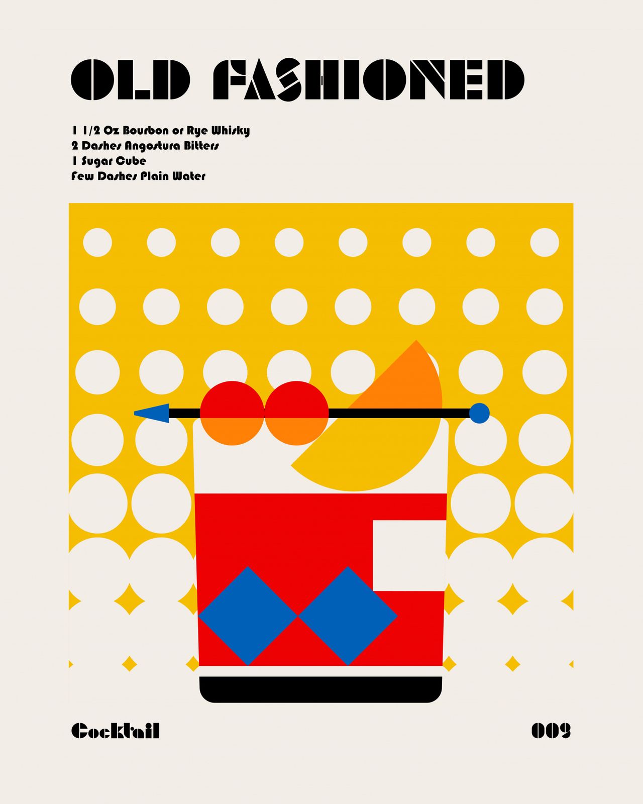 Plakat - Old Fashioned Cocktail