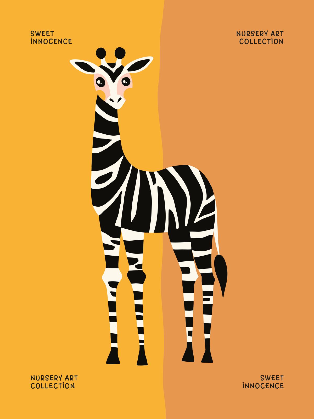 Plakat - Sweet Innocence Zebra