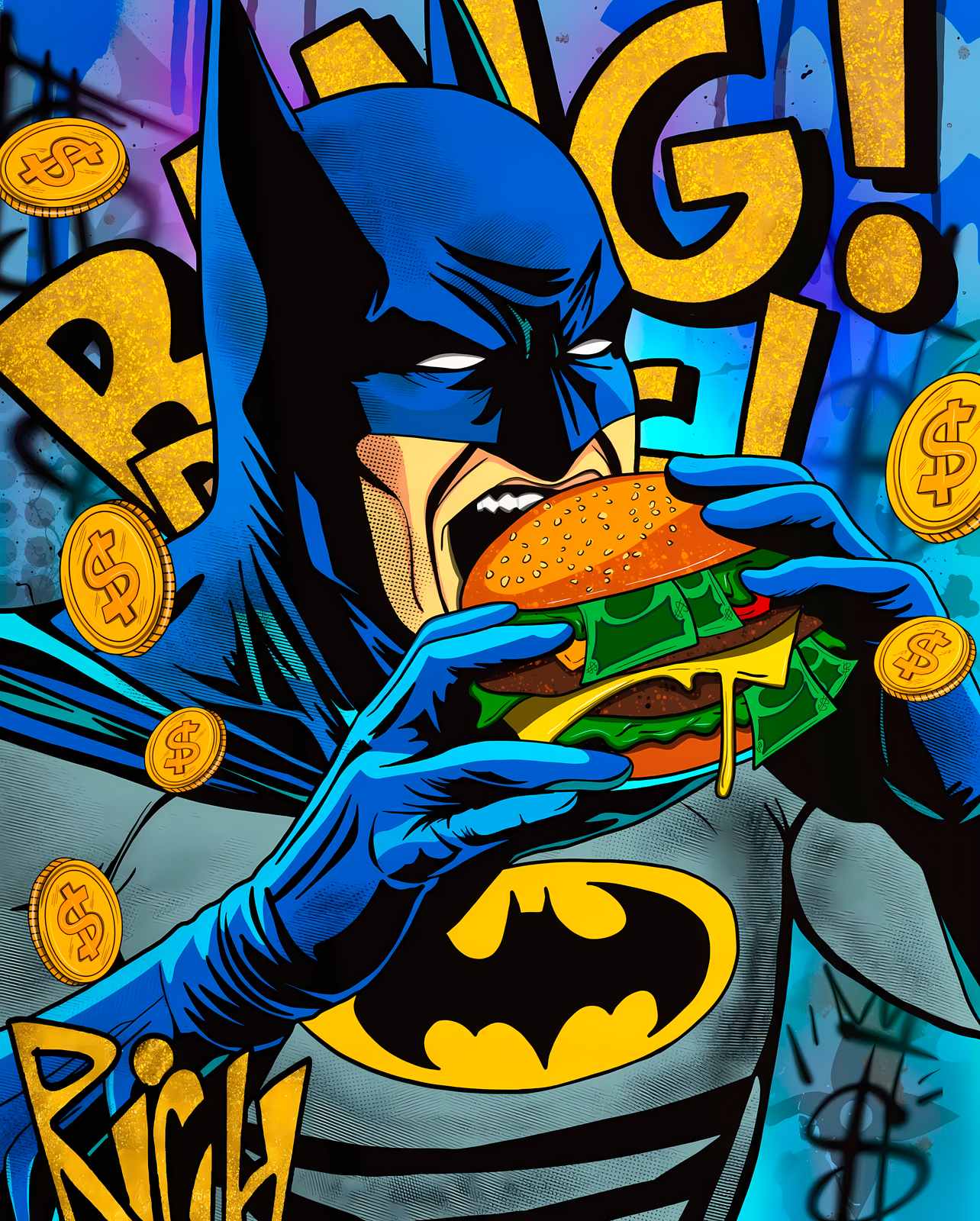 Plakat - Batman Spiser Burger