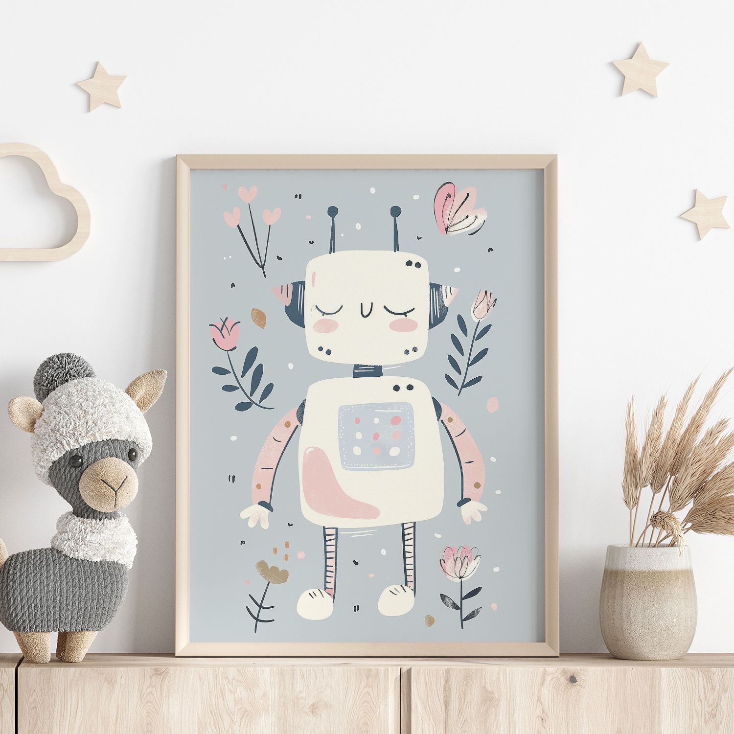 Plakat - Søt Robotdesign