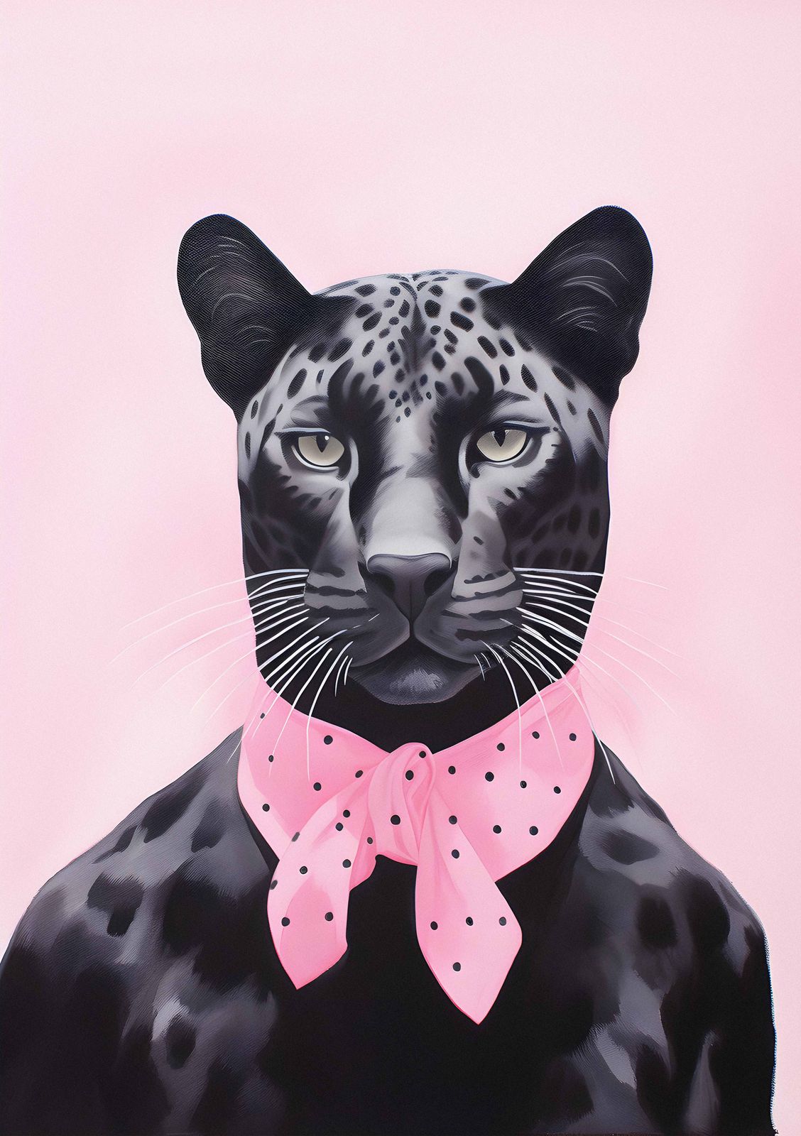 Plakat - Rosa Skjerf Panter