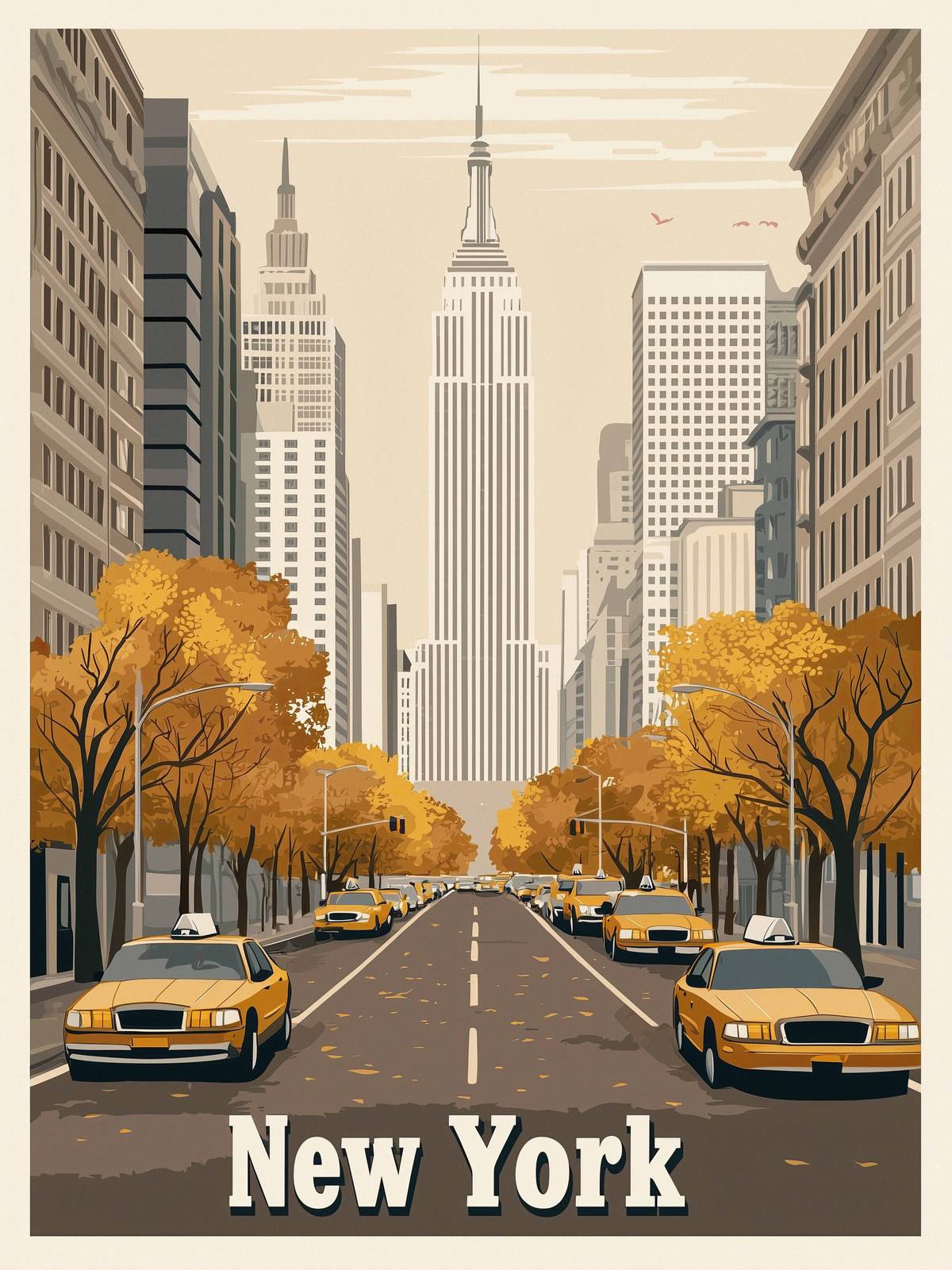 Plakat - New York Bymotiv