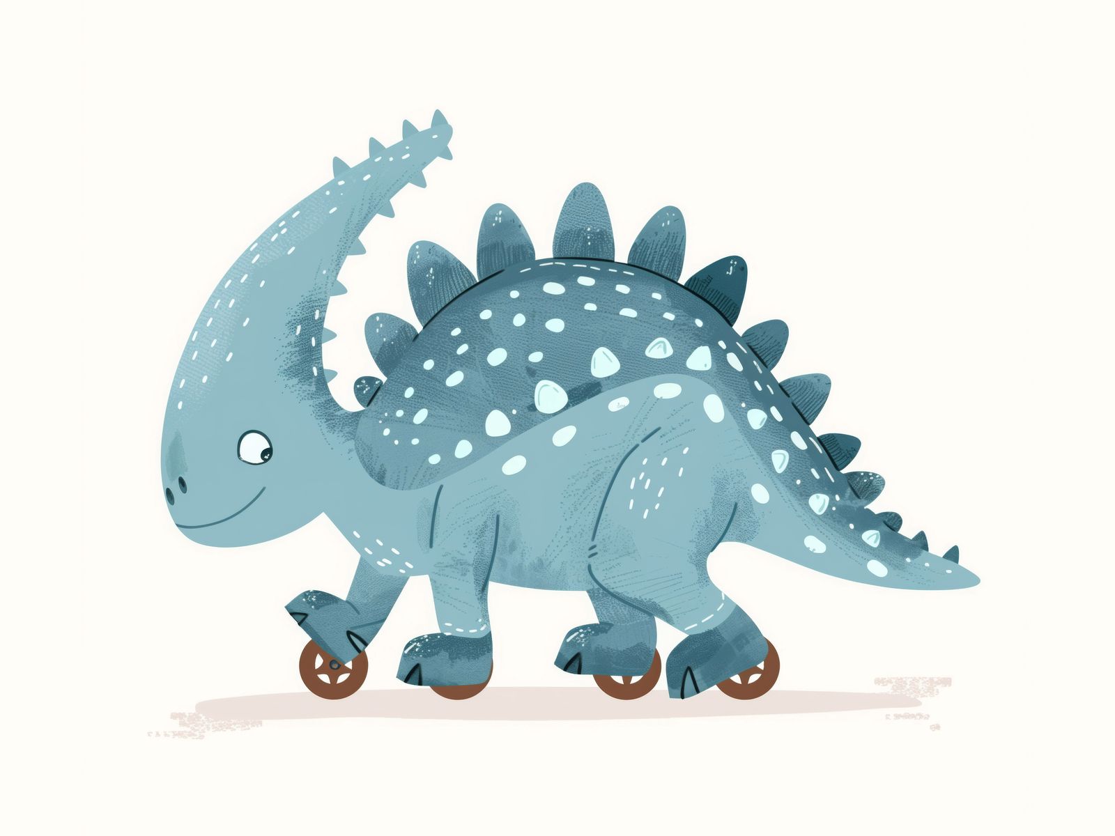 Plakat - Blå Dinosaur