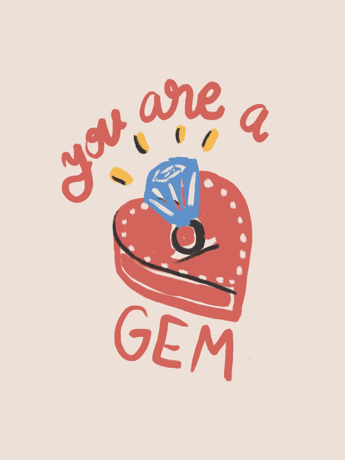 Plakat - Du er en Edelsten