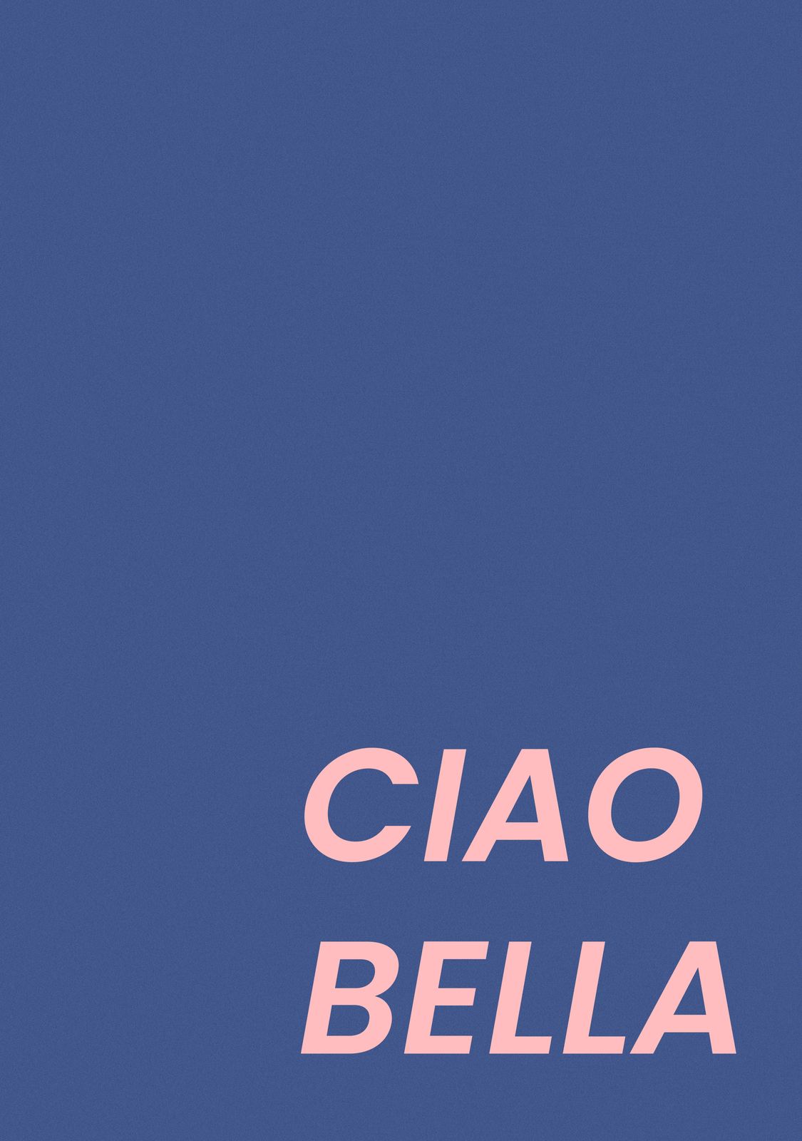 Plakat - Ciao Bella