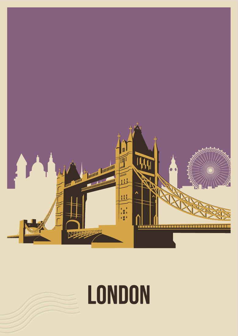 London Skyline Plakat
