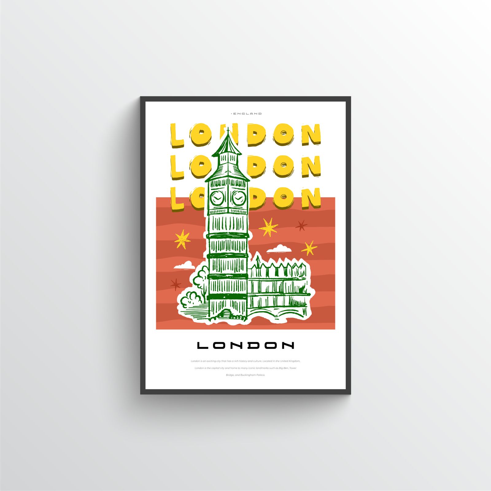 London Byskrap Posterp