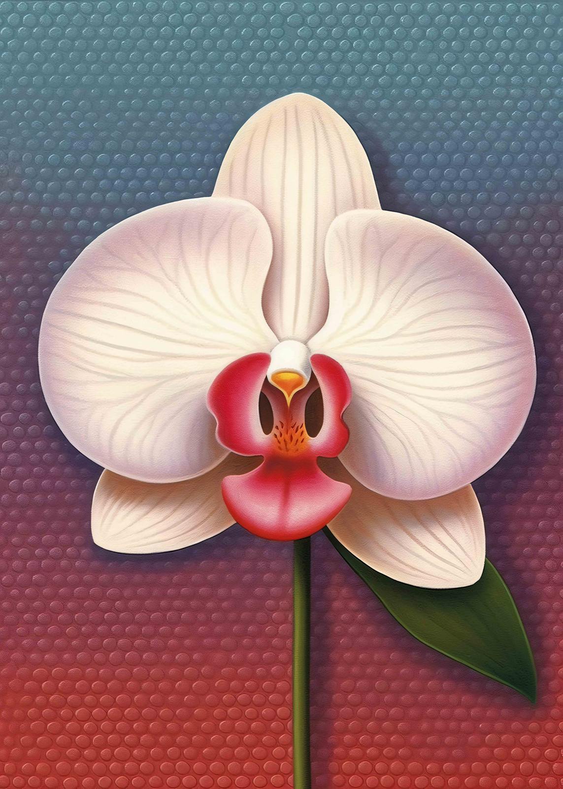 Plakat - Orkidéblomstring