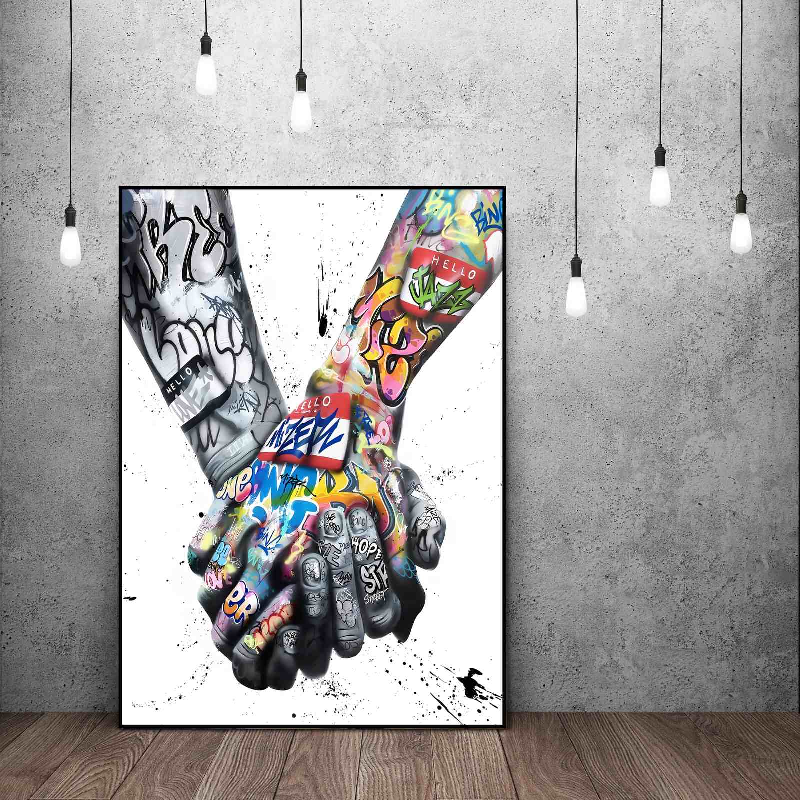 Graffiti Håndtrykk Kunstplakat