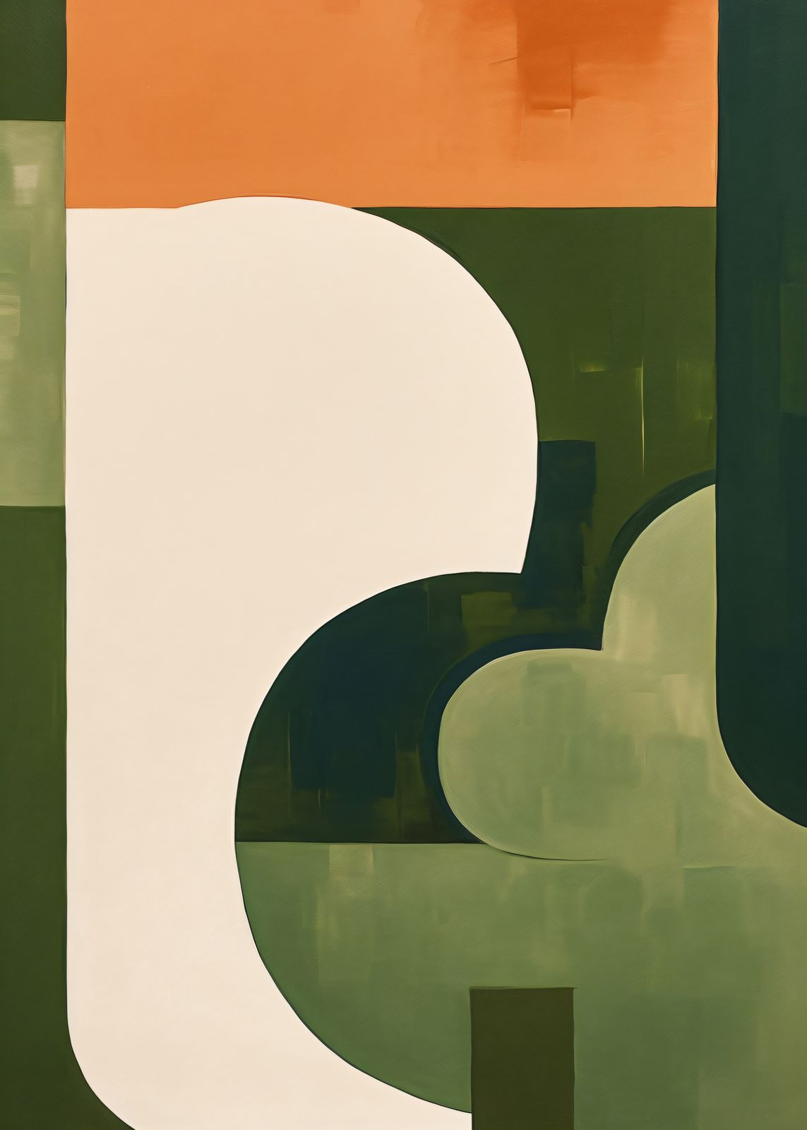 Plakat - Abstrakt Geometrisk Farge