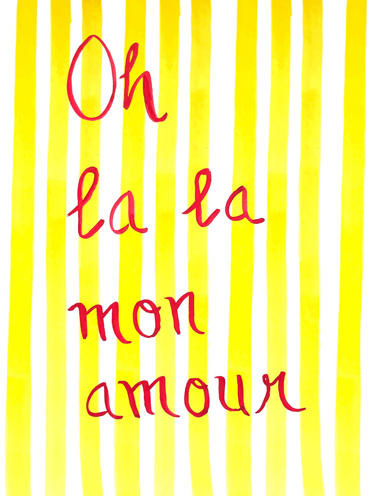 Plakat - Oh La La Mon Amour