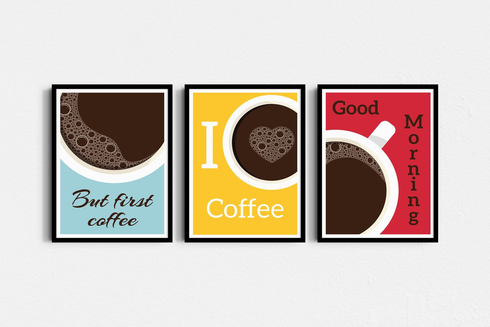 Plakat - Kaffe Morgen Trio / Sett med 3