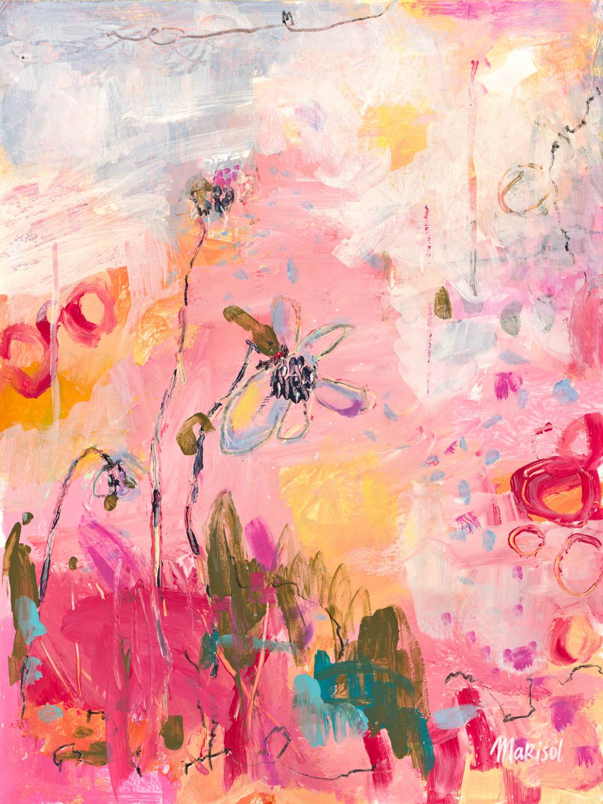 Plakat - Blomsterkunst av Makisol